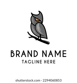 owl logo design. education symbol
