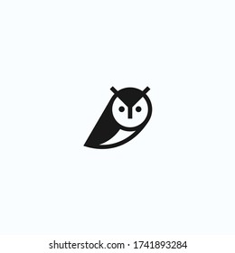 owl logo design graphic vector illustration