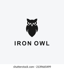 owl logo design graphic vector illustration