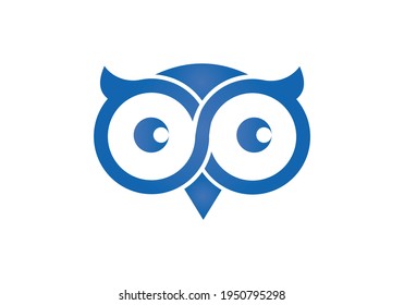 Diseño del logotipo de búho y concepto de icono. Logotipo disponible en vector.