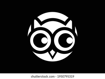 Logo-Design und Symbolkonzept von Owl. Logo ist in Vektorgrafik erhältlich.