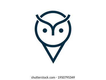 Diseño del logotipo de búho y concepto de icono. Logotipo disponible en vector.