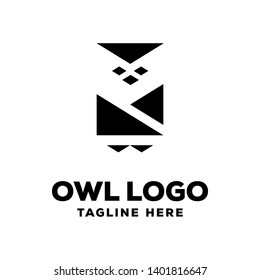 Owl Logo Design Inspiration. Minimalist unique Cool Owl logo concept