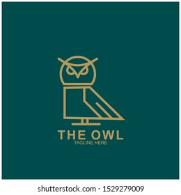 Owl logo design with modern concept. Vector icon owl logo