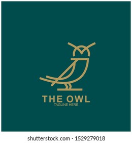 Owl logo design with modern concept. Vector icon owl logo