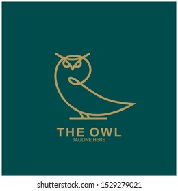 Owl logo design with modern concept. Vector icon owl logo