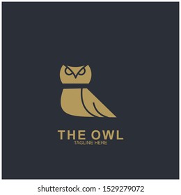 Owl logo design with modern concept. Vector icon owl logo