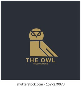 Owl logo design with modern concept. Vector icon owl logo