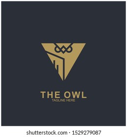 Owl logo design with modern concept. Vector icon owl logo