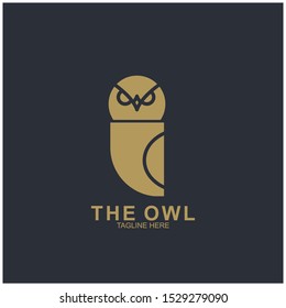Owl logo design with modern concept. Vector icon owl logo