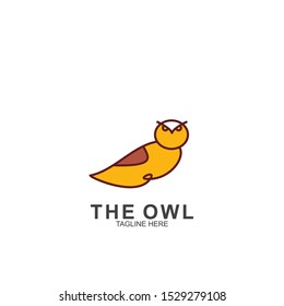 Owl logo design with modern concept. Vector icon owl logo