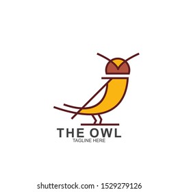 Owl logo design with modern concept. Vector icon owl logo