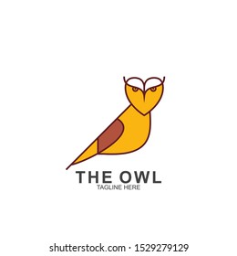 Owl logo design with modern concept. Vector icon owl logo