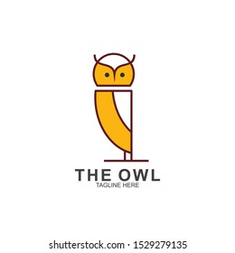 Owl logo design with modern concept. Vector icon owl logo