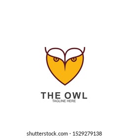 Owl logo design with modern concept. Vector icon owl logo