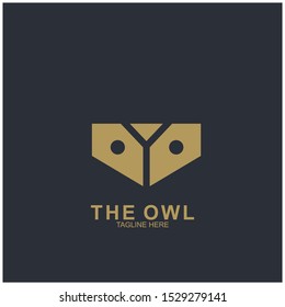 Owl logo design with modern concept. Vector icon owl logo