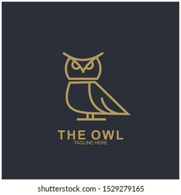 Owl logo design with modern concept. Vector icon owl logo