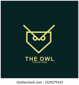 Owl logo design with modern concept. Vector icon owl logo