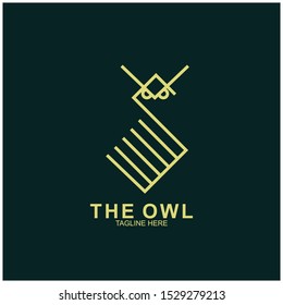 Owl logo design with modern concept. Vector icon owl logo