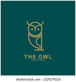 Owl logo design with modern concept. Vector icon owl logo