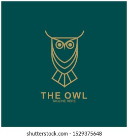 Owl logo design with modern concept. Vector icon owl logo