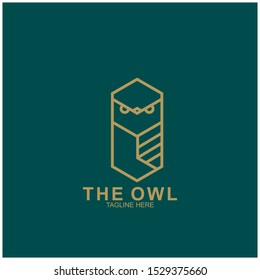 Owl logo design with modern concept. Vector icon owl logo