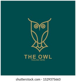 Owl logo design with modern concept. Vector icon owl logo