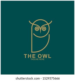 Owl logo design with modern concept. Vector icon owl logo