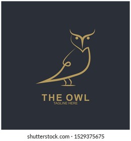 Owl logo design with modern concept. Vector icon owl logo