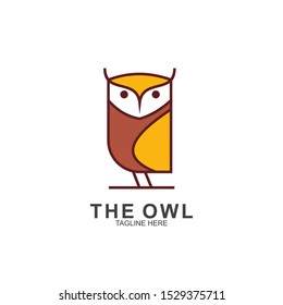 Owl logo design with modern concept. Vector icon owl logo