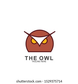 Owl logo design with modern concept. Vector icon owl logo