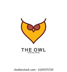Owl logo design with modern concept. Vector icon owl logo
