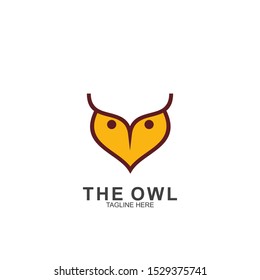Owl logo design with modern concept. Vector icon owl logo