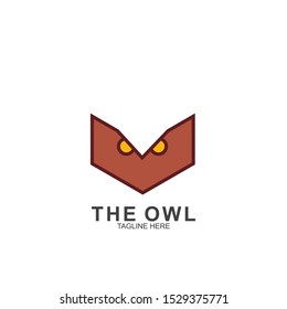 Owl logo design with modern concept. Vector icon owl logo