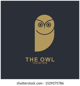 Owl logo design with modern concept. Vector icon owl logo