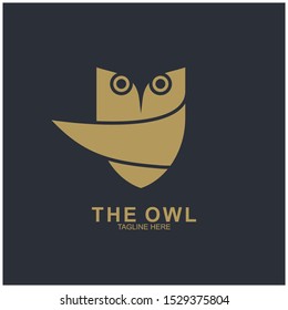 Owl logo design with modern concept. Vector icon owl logo