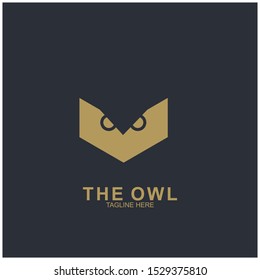 Owl logo design with modern concept. Vector icon owl logo