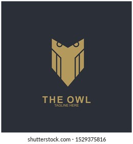 Owl logo design with modern concept. Vector icon owl logo