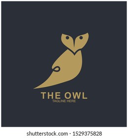 Owl logo design with modern concept. Vector icon owl logo