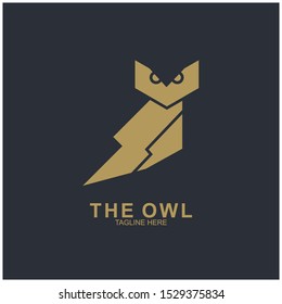 Owl logo design with modern concept. Vector icon owl logo