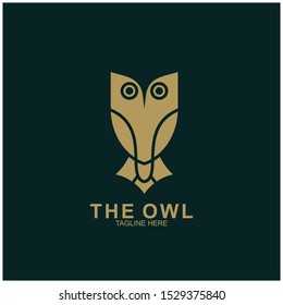Owl logo design with modern concept. Vector icon owl logo