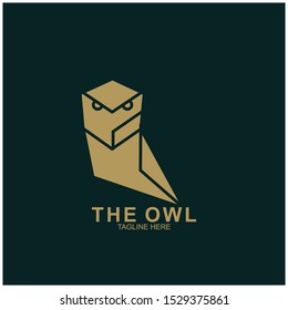 Owl logo design with modern concept. Vector icon owl logo