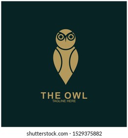 Owl logo design with modern concept. Vector icon owl logo
