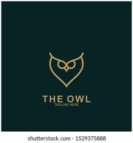 Owl logo design with modern concept. Vector icon owl logo