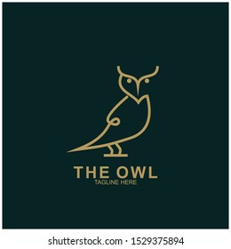 Owl logo design with modern concept. Vector icon owl logo
