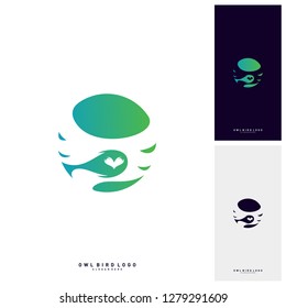 Owl Logo Design Template Vector. Bird logo Concept Vector