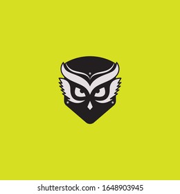Owl logo design template - vector illustration. Emblem design