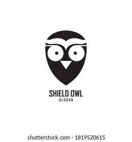 Owl logo design template vector illustration
