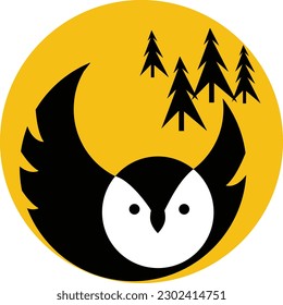 Owl logo Design for t-shirts , badge , business logo , label , camp logo