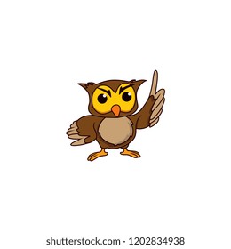 owl logo design vector